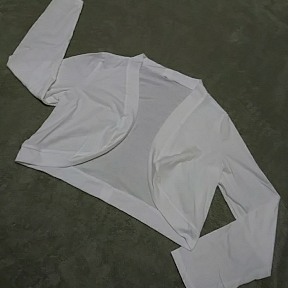 White cardigan